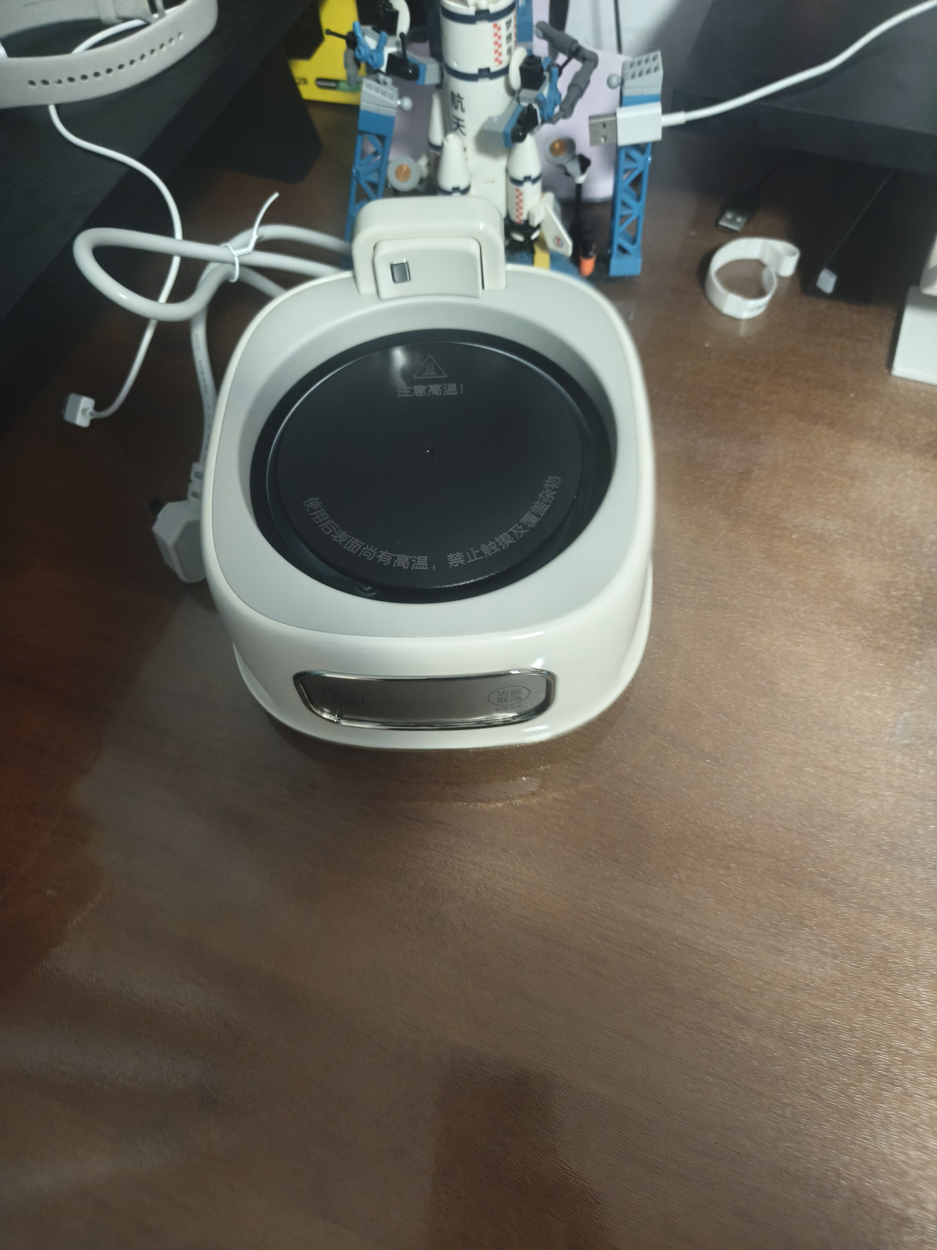 美的（Midea）0胶水全玻璃全自动养生壶煮茶壶母婴智能泡奶机烧水壶恒温电热水壶辅食机花茶壶 MK-YS15B105 1.5L 实拍图