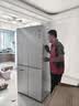 海尔（Haier）出品统帅懒人500L十字四开门电冰箱超薄零嵌入自动制冰冰立得双系统双循环BCD-500WGLTDG4L9U1国补 实拍图