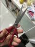 得力（deli）办公剪刀180mm两把装黑红混色中号剪子文具家用大号生活手工裁切学生文具办公用品 1黑1红 TJ127 实拍图