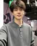 啄木鸟2026亨利领卫衣男款春秋季复古做旧宽松长袖T恤宽松上衣服男装 深灰色 XL 实拍图