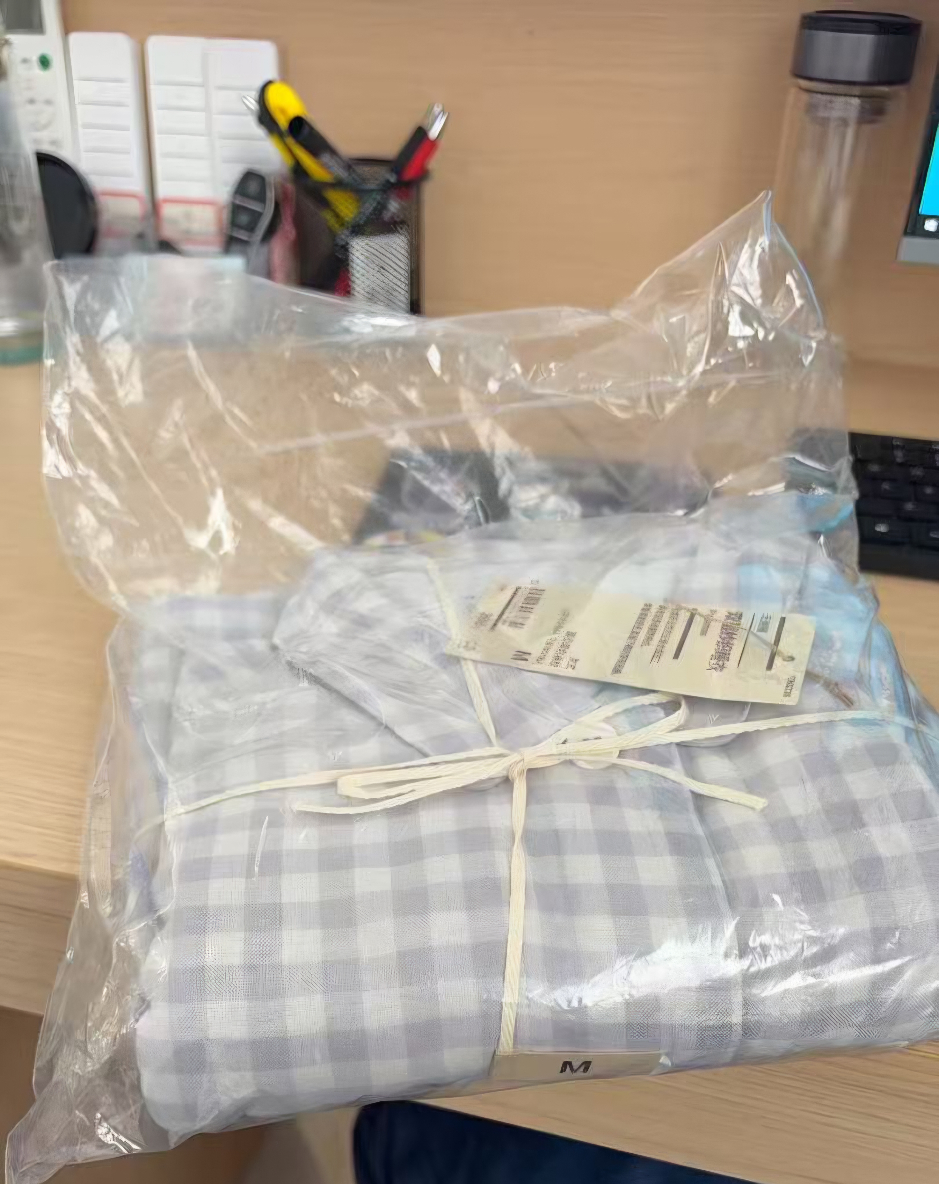 MUJI[自营限定款]女士无侧缝 双层纱织睡衣 纯棉家居服 薰衣草色 M 实拍图