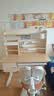 龙承匠人儿童学习桌椅套装J120实木可升降写字书桌中小学生6-18岁课桌椅子 【升级稀土抑轴灯】1.2米实木桌+吊柜+追背椅咖 赠学习大礼包 实拍图