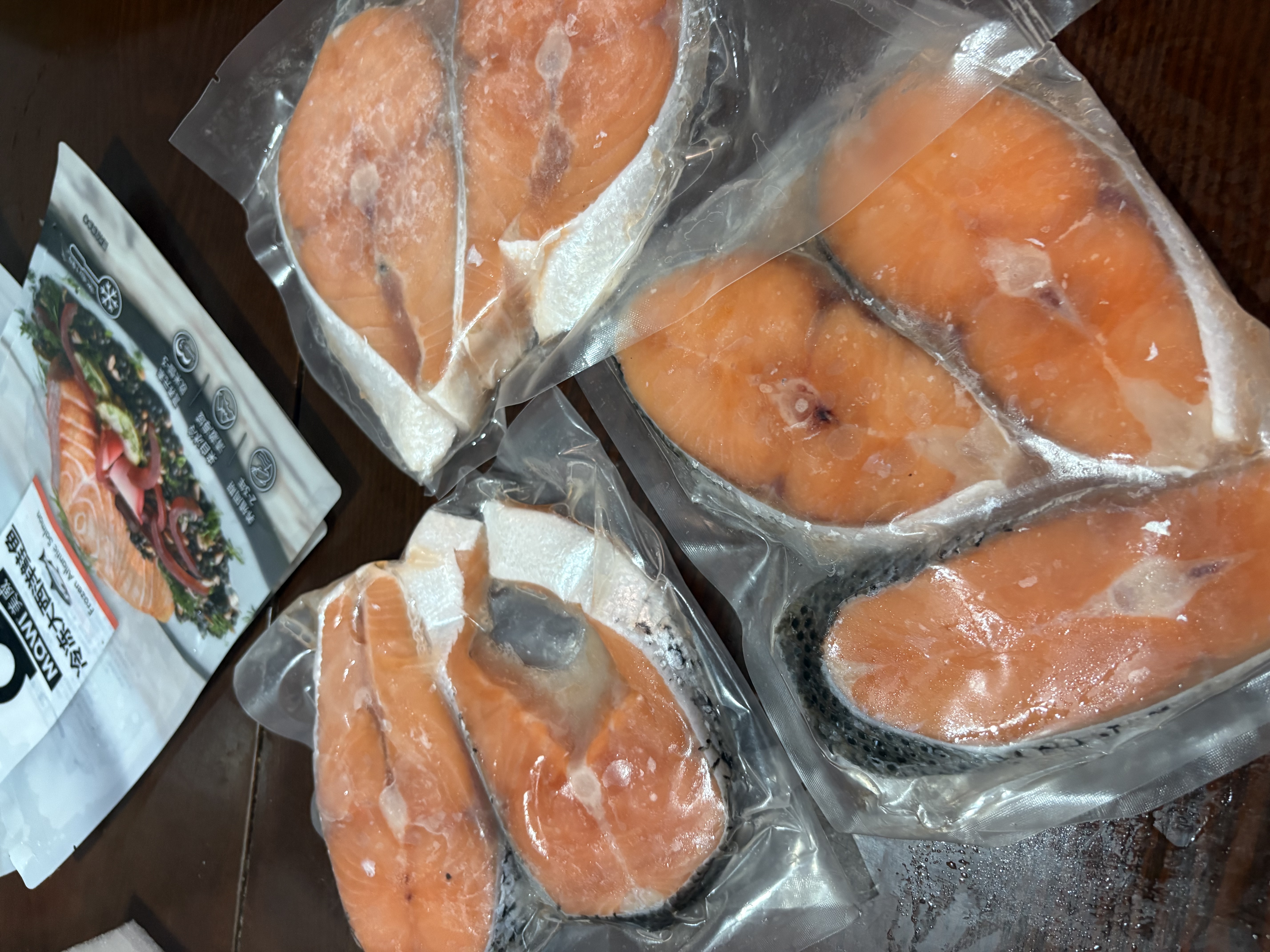 美威冷冻智利轮切三文鱼排2-3片净重400g大西洋鲑鱼 进口鱼类 海鲜 实拍图