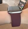 Apple/苹果 Watch Series 12 智能手表GPS款46毫米浅金色铝金属表壳沙砾色运动型表带S/M MJFJ4CH/B 实拍图