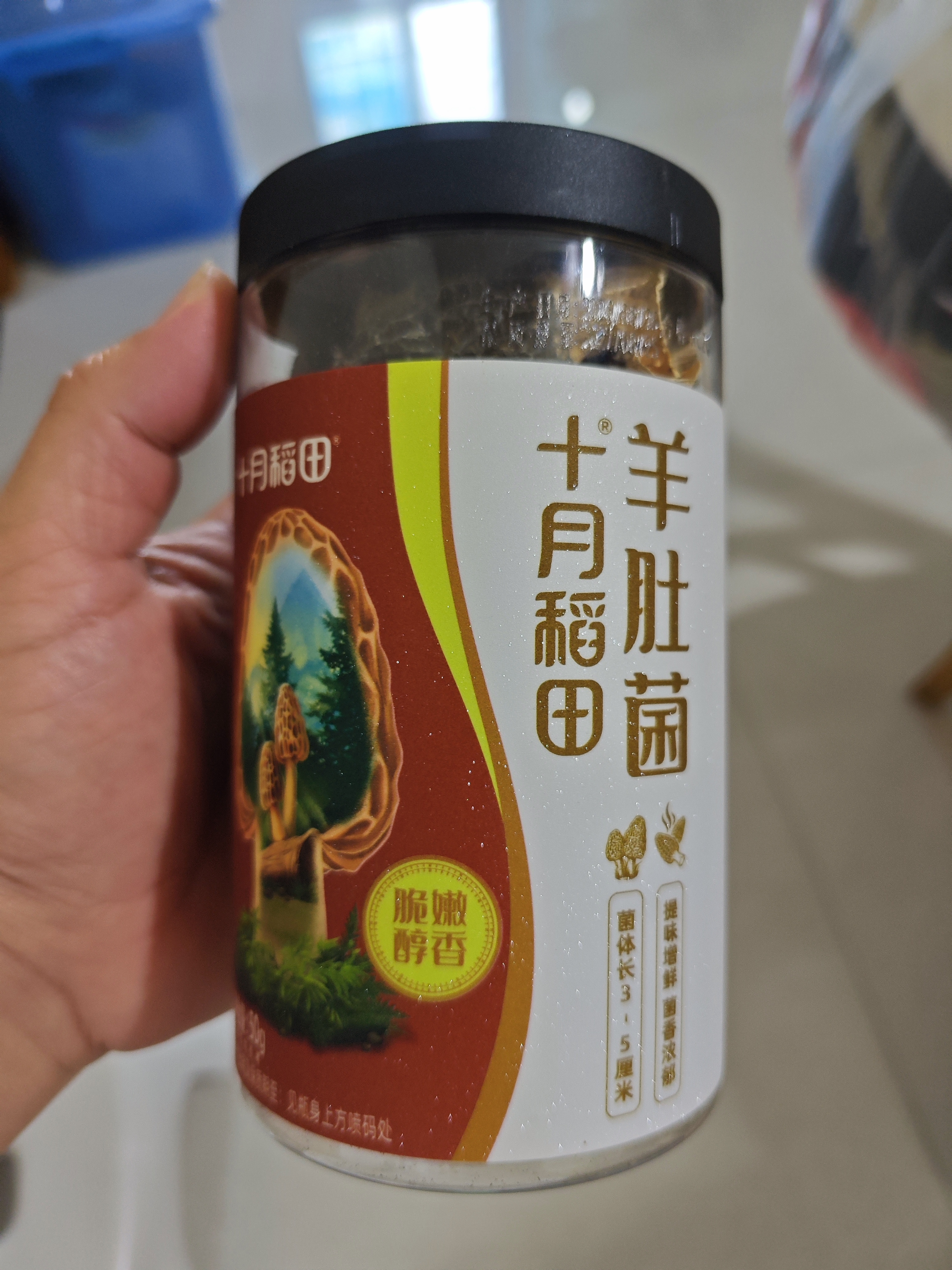 十月稻田羊肚菌 50g 云南产 菌菇汤包 鸡汤煲汤火锅食材 菌菇干货 实拍图