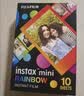 INSTAX富士instax立拍立得 mini相纸 白边双包20张+闪闪星钻边框贴 实拍图