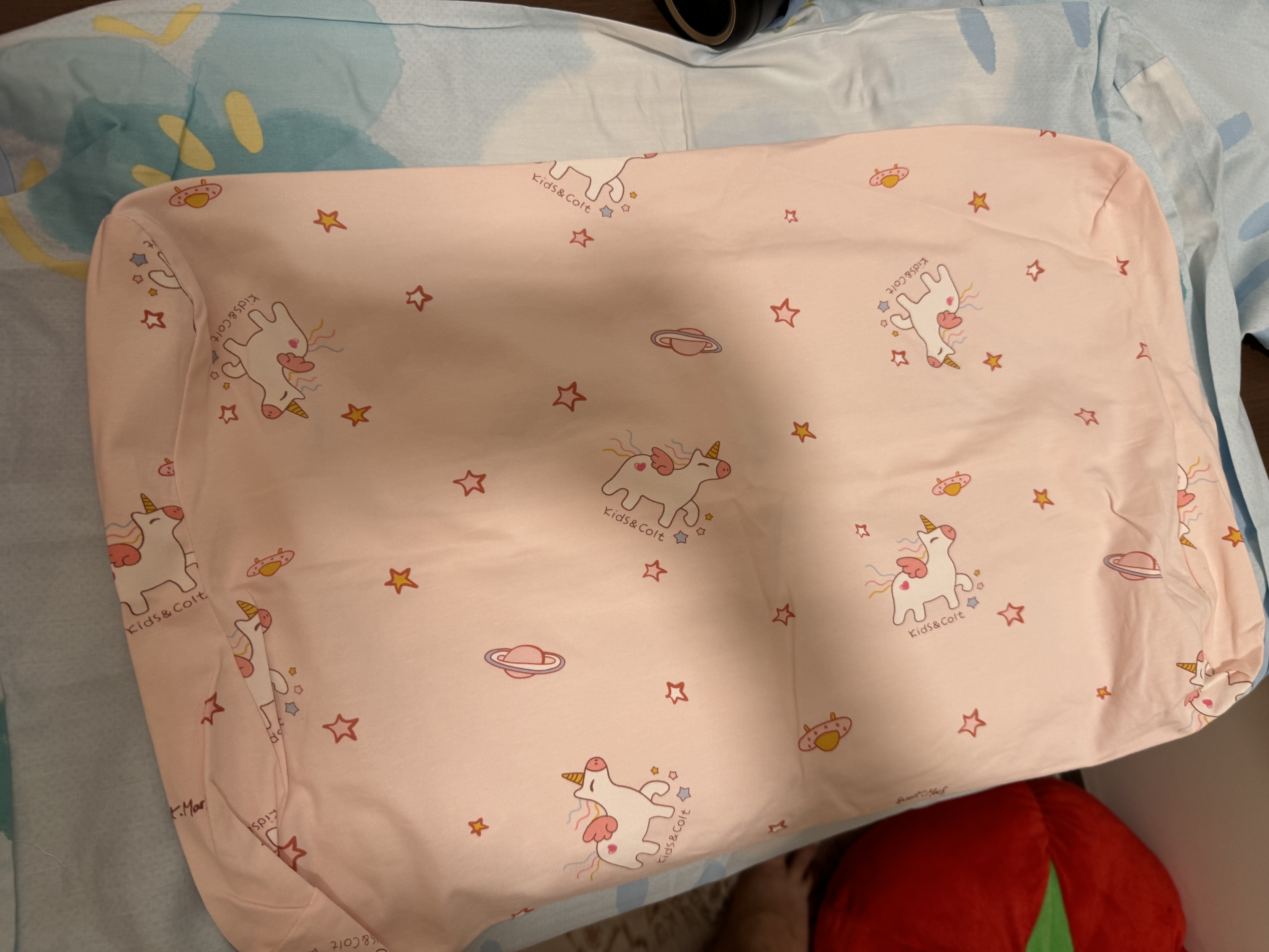 水星儿童枕套母婴a类7A抑菌超柔针织亲肤透气可水洗枕头套乳胶枕专用 实拍图