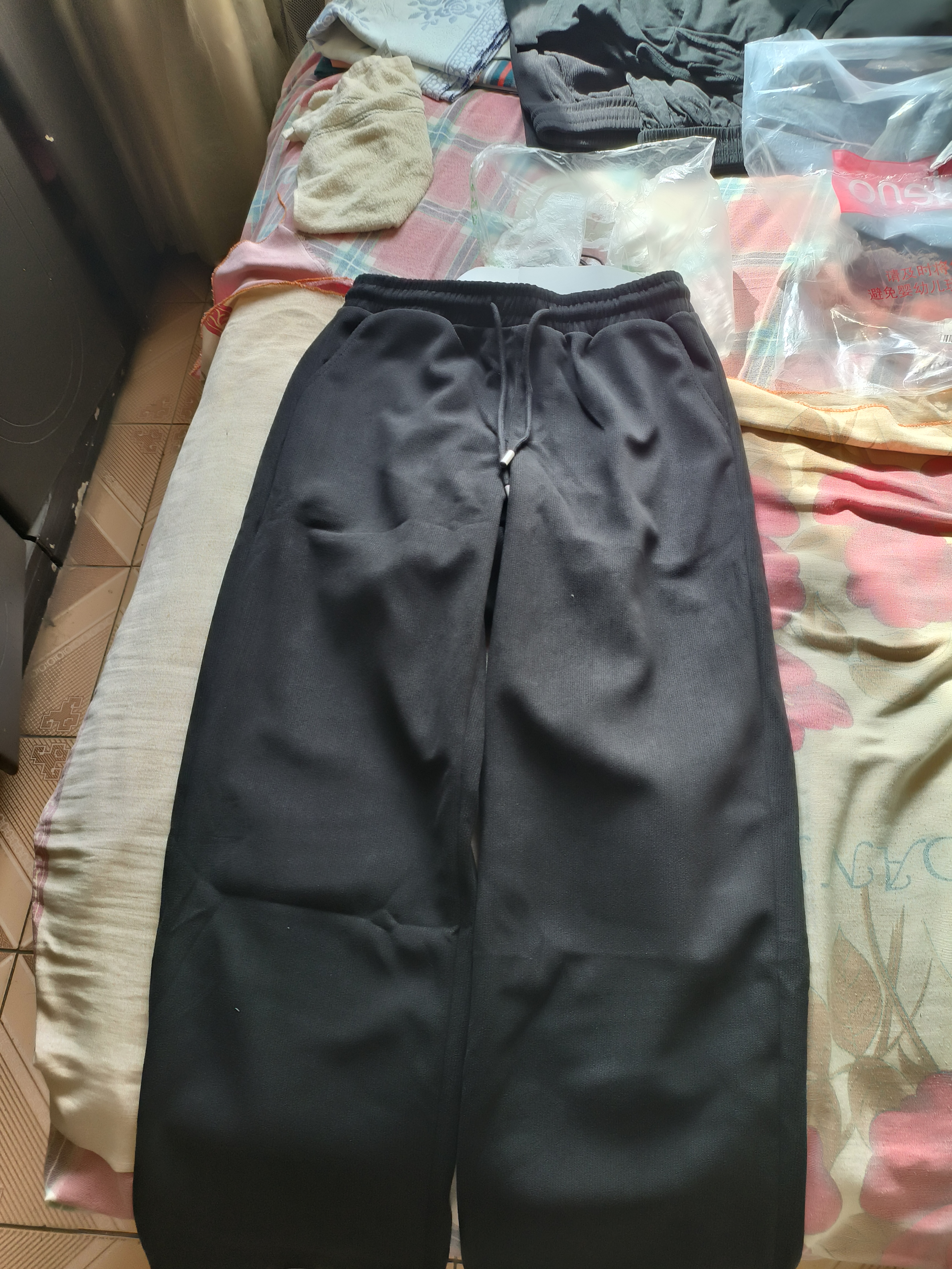 班尼路（Baleno）休闲裤男秋季雪尼尔重磅直筒男士长裤潮流街头显瘦垂感青少年裤子 实拍图