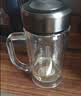 炊大皇玻璃杯茶水分离耐高温防爆泡茶杯大容量茶杯枪灰380ml 实拍图