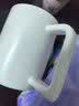 炊大皇陶瓷杯马克杯茶杯 经典黑白泡茶杯咖啡杯早餐杯果汁水杯白色420ml 实拍图
