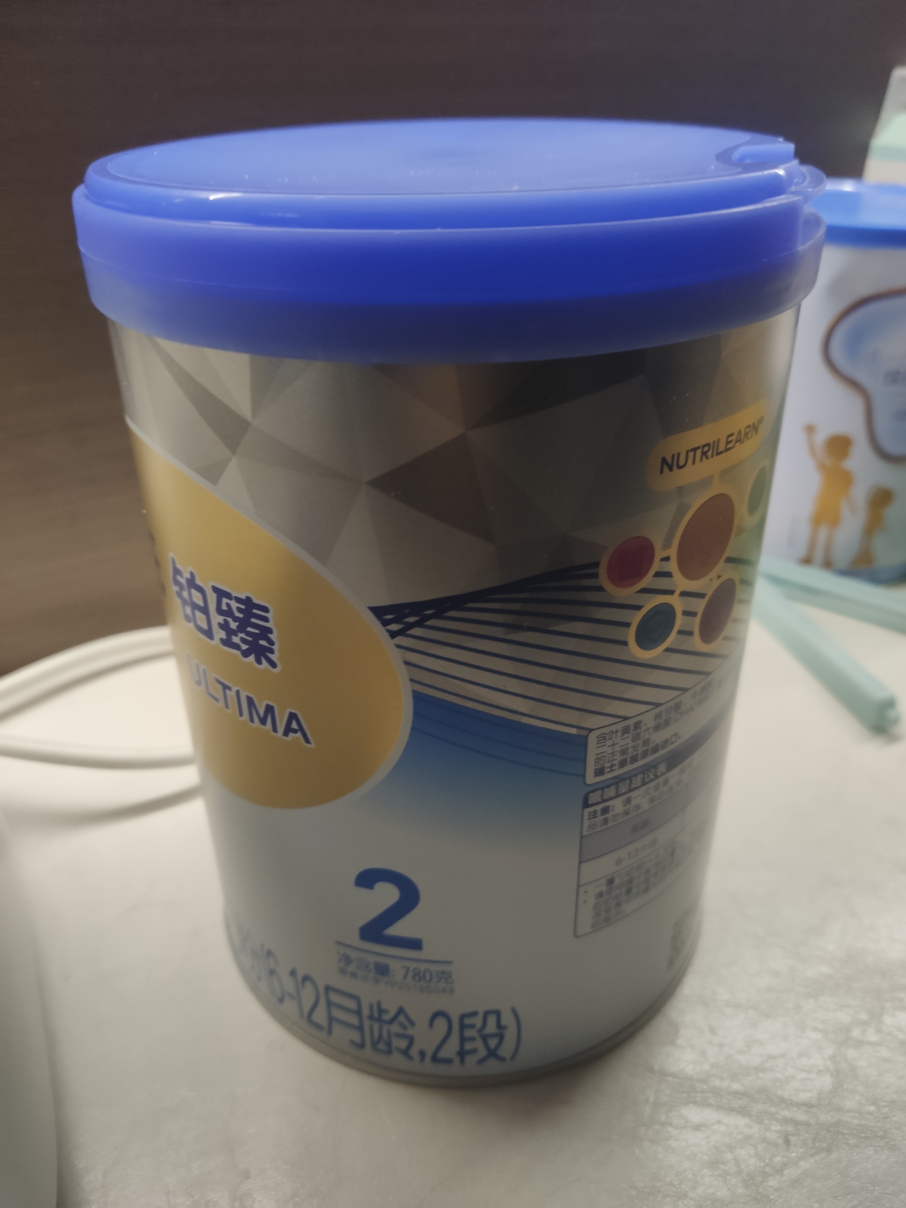 惠氏（Wyeth）铂臻较大婴儿配方奶粉2段（6-12月）780g 进口DHA 脑磷脂群 实拍图