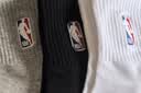 NBA袜子男士运动袜四季抗菌防臭消臭吸汗无骨棉袜跑步中筒袜3双 实拍图