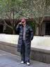 准者（RIGORER）长款羽绒服男2026秋冬新款连帽保暖防风加厚运动户外休闲情侣外套 纯正黑 L (175) 实拍图