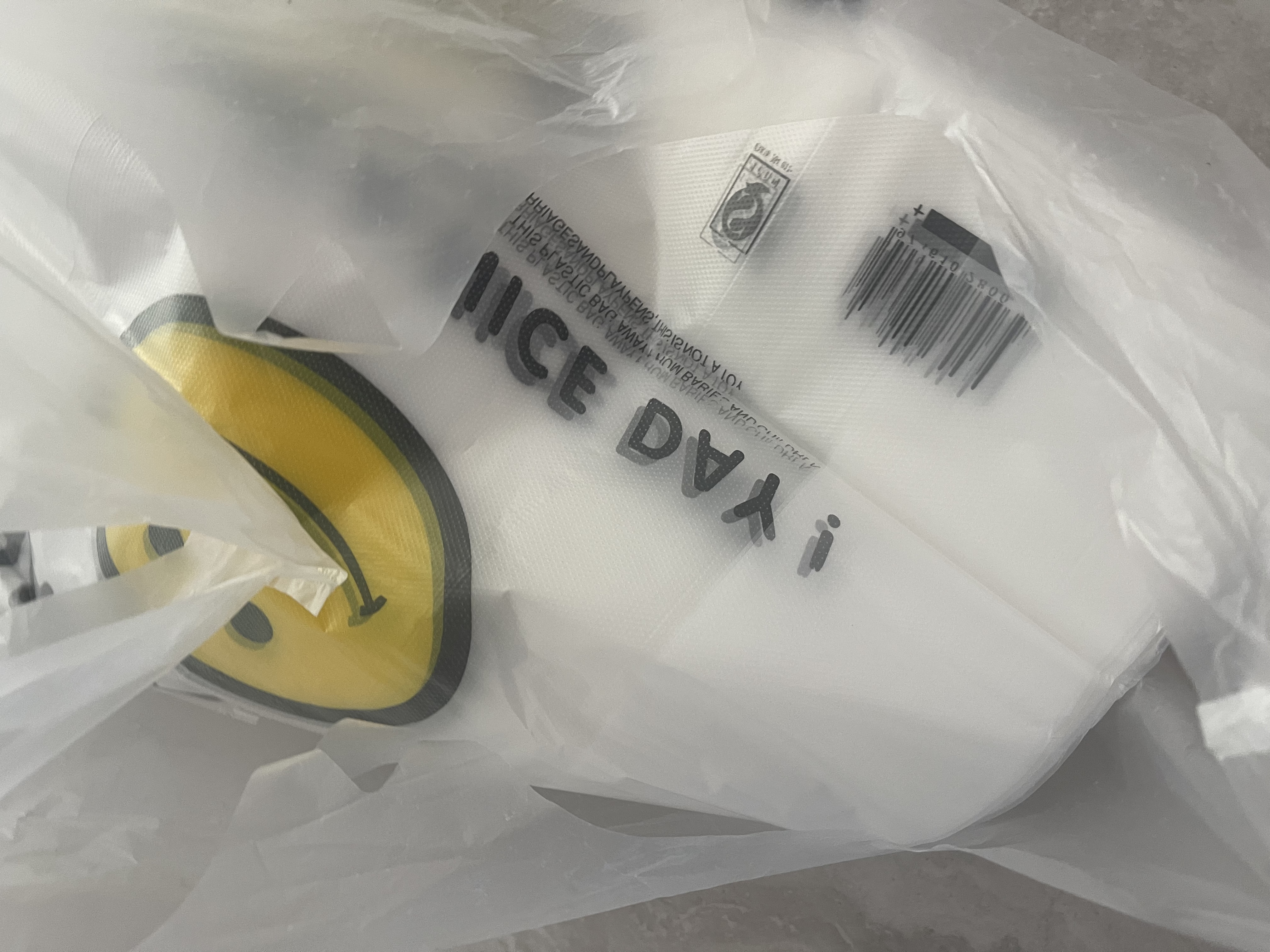 登比塑料袋加厚背心袋大号笑脸超市购物食品袋方便打包袋40*60cm100只 实拍图