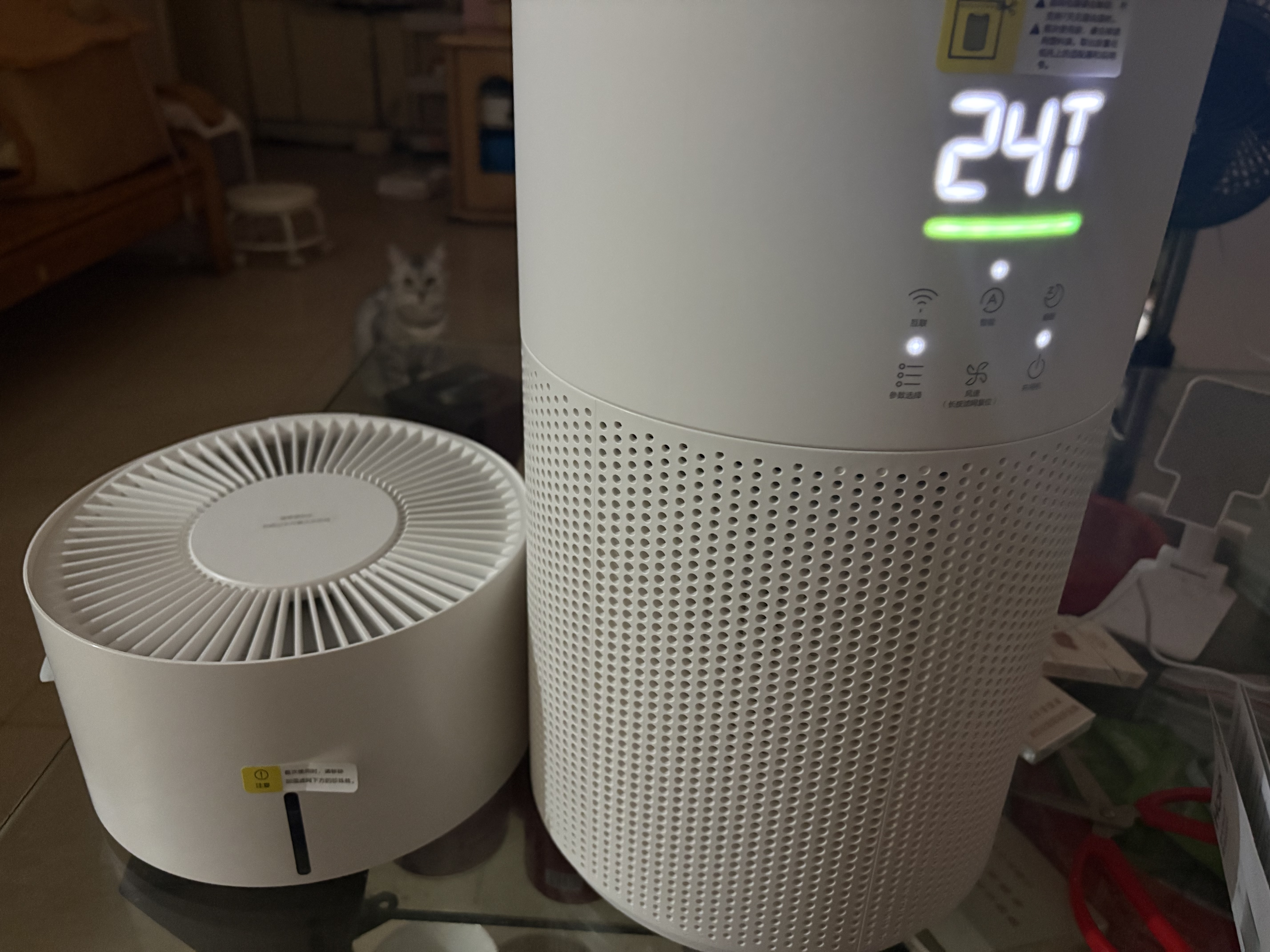 海尔（Haier）白鲸系列JS3空气净化器家用无雾加湿净化一体机 除甲醛除烟味颗粒物 除异味宠物浮毛除除过敏源 净化加湿一体机KJ320F-JSQ3U1 实拍图