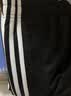 阿迪达斯（adidas）长裤男女同款宽松透气直筒裤跑步运动休闲裤 黑白（新款） 2XL 实拍图