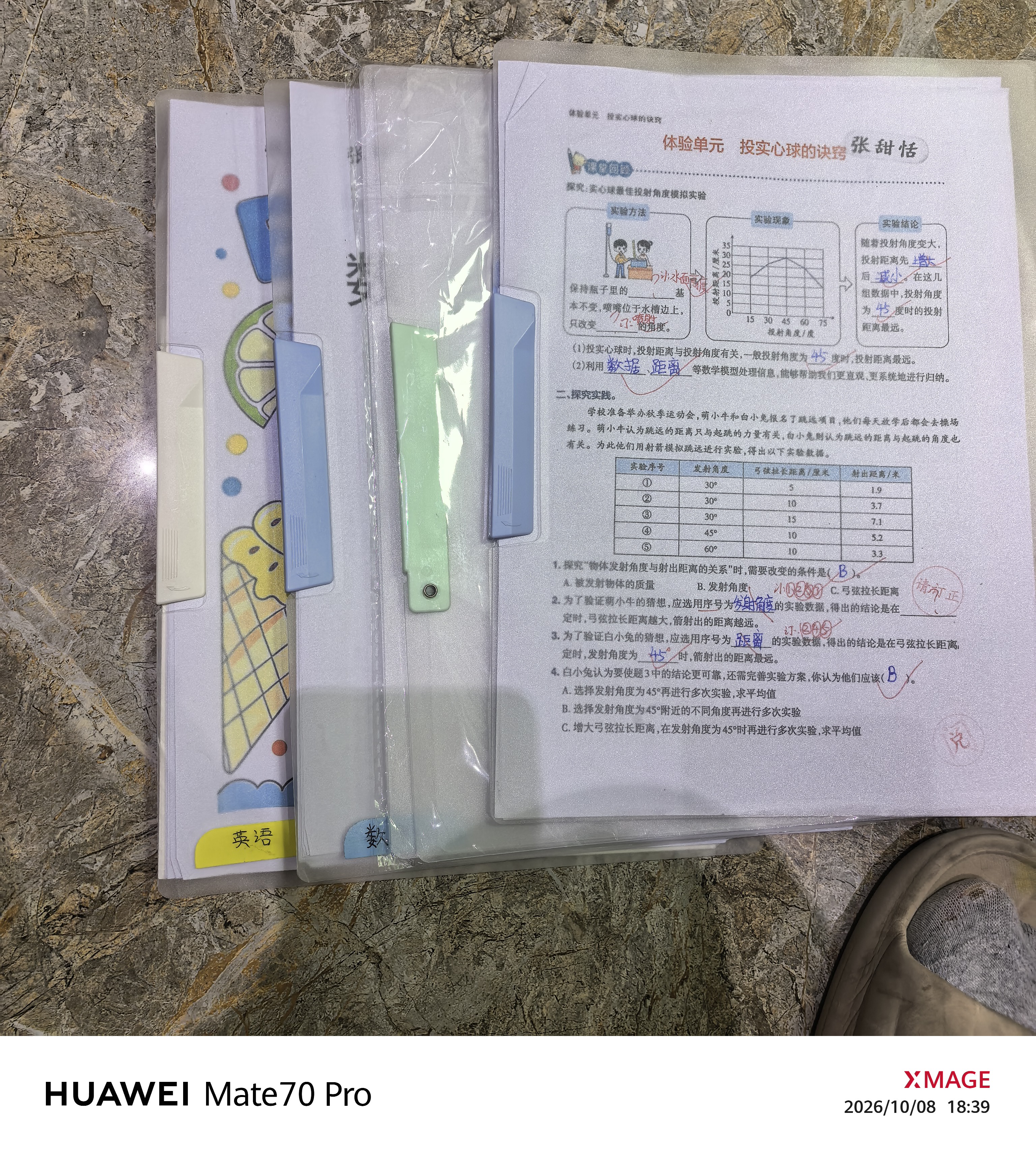 离草a4文件夹试卷夹旋转拉杆夹文件活页夹透明夹文件收纳抽杆文件夹收纳夹透明5个装3C数码全网低价 实拍图