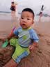 Kocotreekk树儿童泳衣防晒泳衣宝宝分体短袖幼儿游泳衣 实拍图