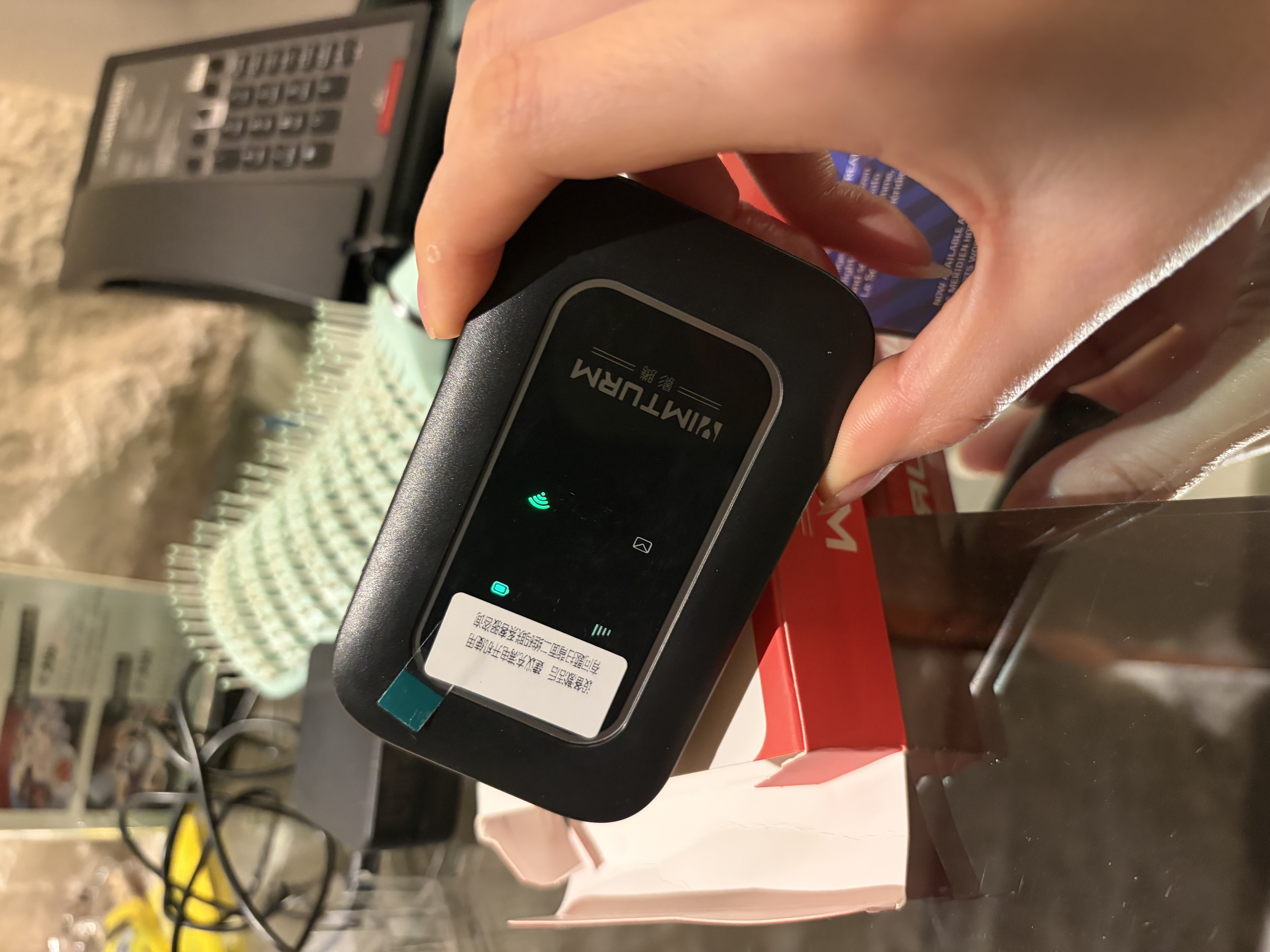 影腾随身wifi多网全国通用无线wi-fi6免插卡无限制大流量卡便携式网卡高速网络可上飞机高铁2026款5GHF 含累计1500G流量180天有效+3000毫安黑色 实拍图