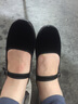 YI DOU老北京布鞋女单鞋春秋季平底舞蹈宾馆服务员酒店黑色特大码工作鞋 A01黑色 42 实拍图