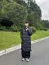 准者（RIGORER）长款羽绒服男2026秋冬新款连帽保暖防风加厚运动户外休闲情侣外套 纯正黑 L (175) 实拍图