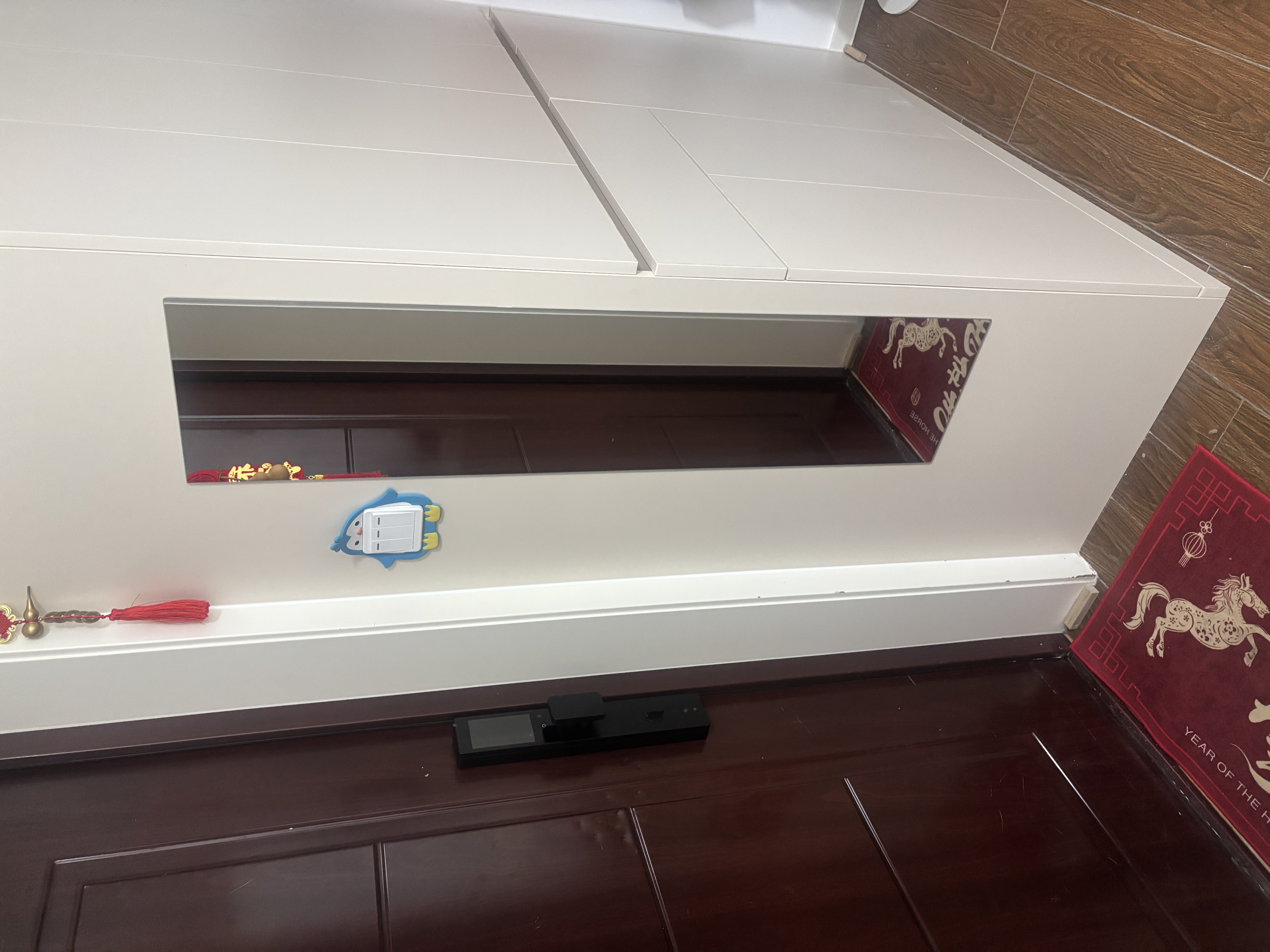 全品屋全身镜子贴墙自粘衣柜镜子宿舍玻璃柜门免打孔穿衣镜30*120 实拍图