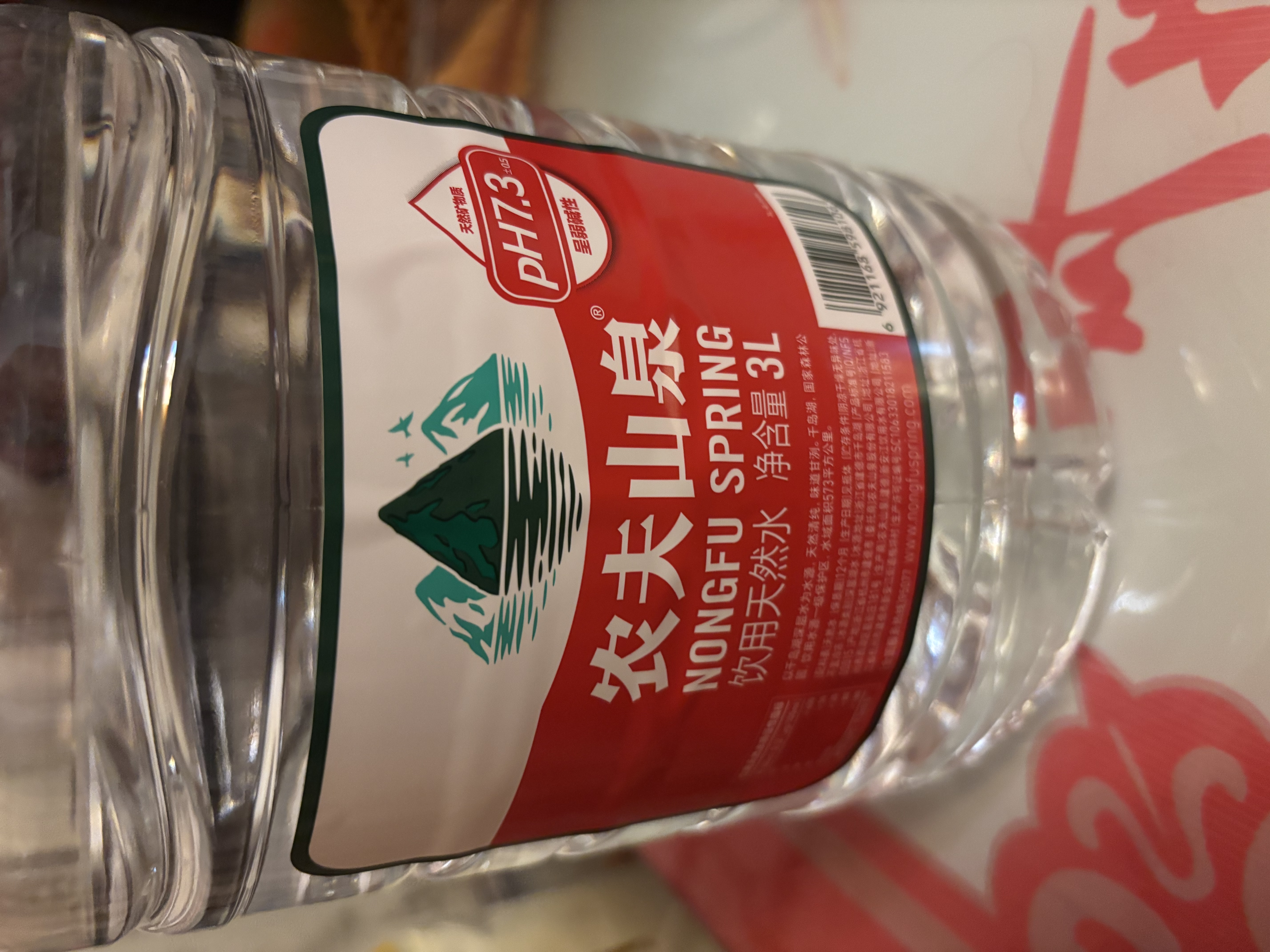 农夫山泉  饮用水 饮用天然水3L*6桶 整箱 桶装水 实拍图