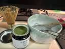 蓬茗茶筅抹茶碗套装宋代点茶器具日式百本立打抹茶茶碗茶拔工具竹刷子 绿花口抹茶碗带嘴5件套+纸盒 实拍图