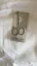 尖工（JIANGONG）不锈钢鼻毛修剪器手动圆头小剪刀鼻毛剪刀男士专用（加厚款） 实拍图