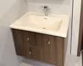 九牧（JOMOO）中古风浴室柜智能原木洗手盆柜组合一体盆80cm A2763-14C1-Z1 实拍图