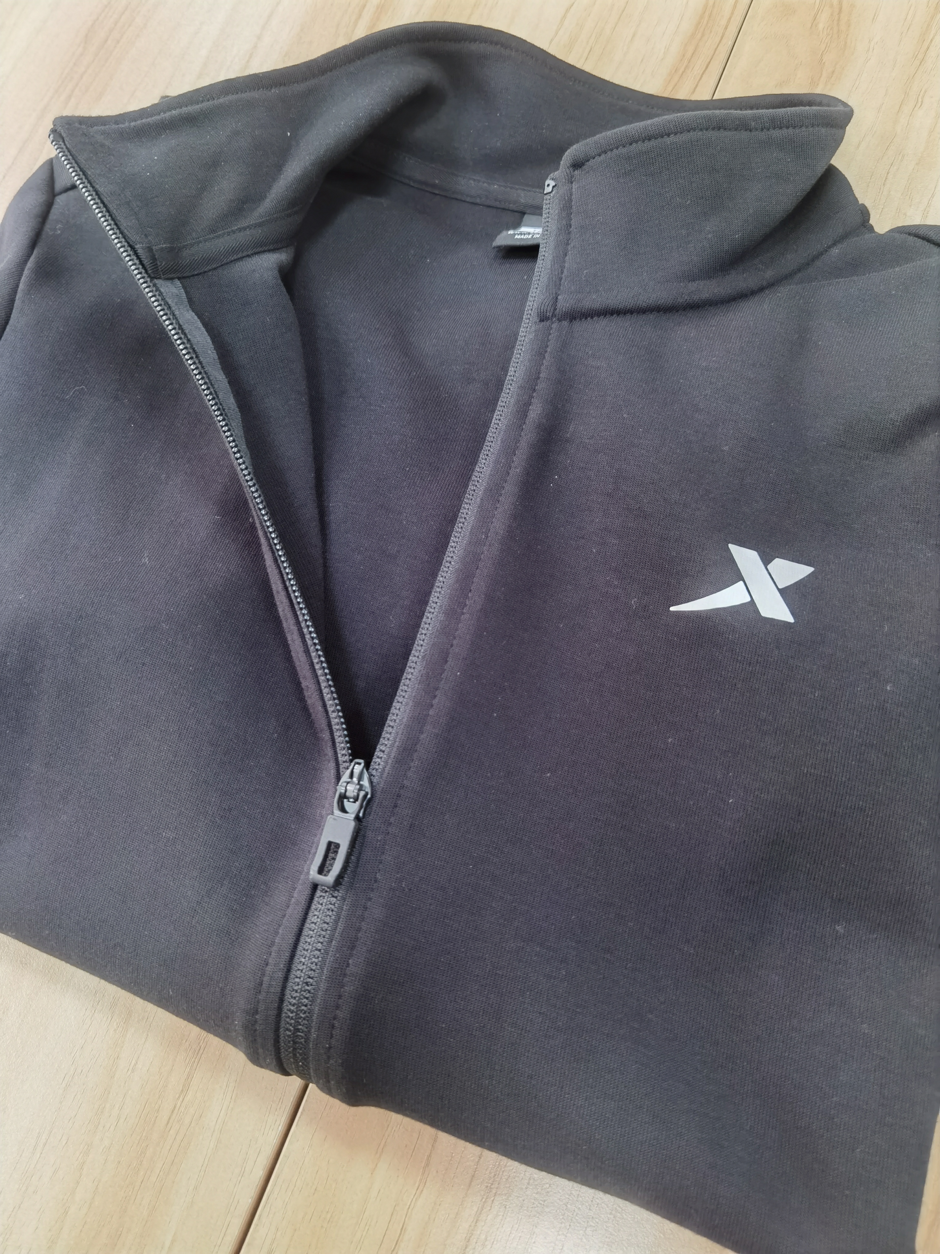 特步立领运动外套夹克男装针织开衫上衣卫衣休闲运动服 实拍图