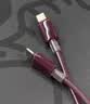 品胜[支持AVS]苹果18promax充电线type-c数据线双头PD60W快充车载通用iPhoneDuo17手机笔记本勃艮第红 实拍图
