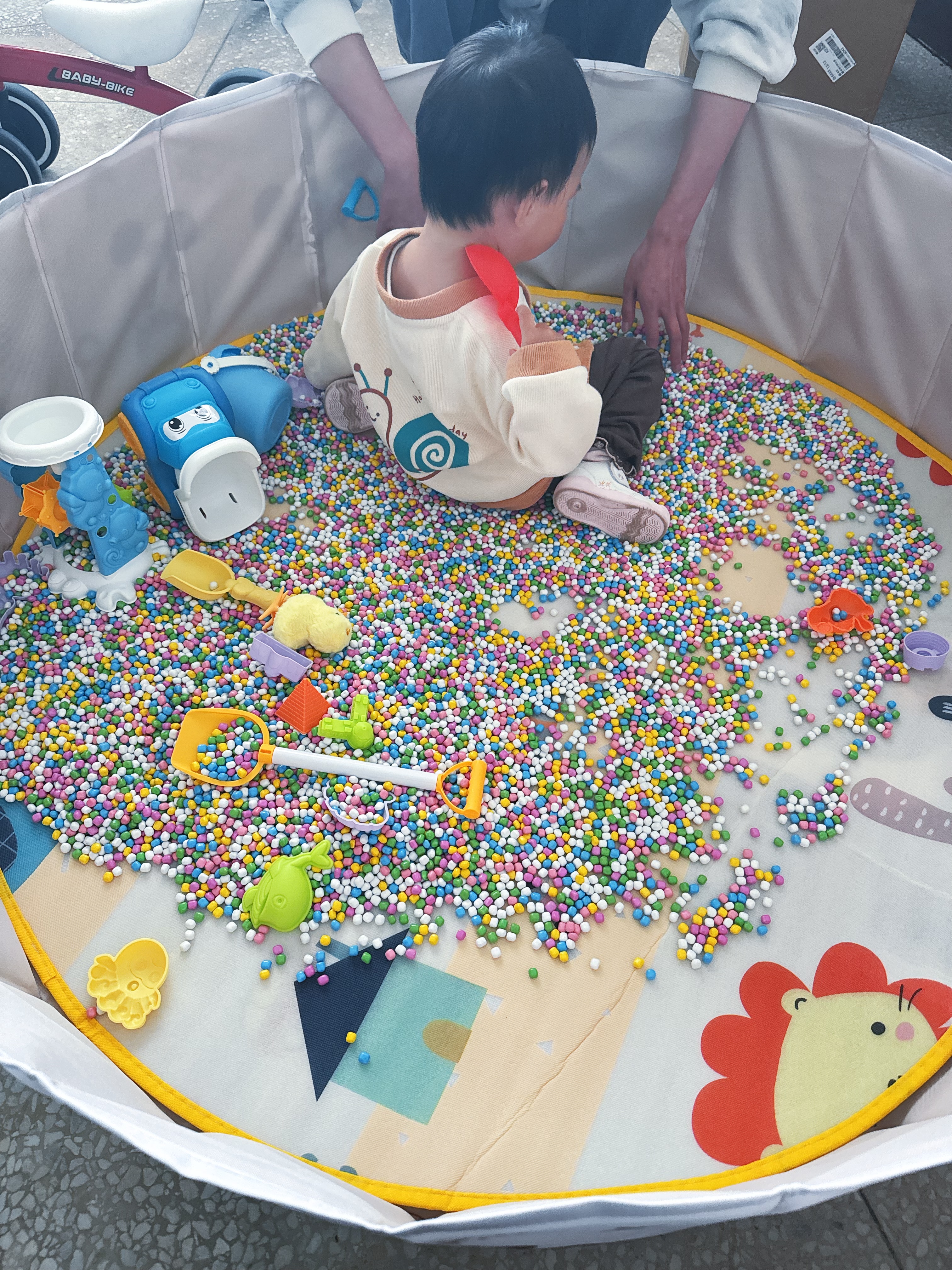 迪士尼儿童沙池玩具套装沙滩仿陶瓷沙挖沙工具宝宝围栏家用生日礼物 实拍图