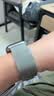 品胜适用苹果手表表带apple iwatch S12/11/S10/Ultra4/3米兰尼斯降落伞弹扣表带iwatch S9/S8/SE3钛色 实拍图