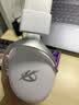 iKF V11 Pro2.0四模游戏耳机头戴式无线电竞7.1声道蓝牙屏显2.4G接收器FPS专用三角洲听声辨位 银白色 实拍图