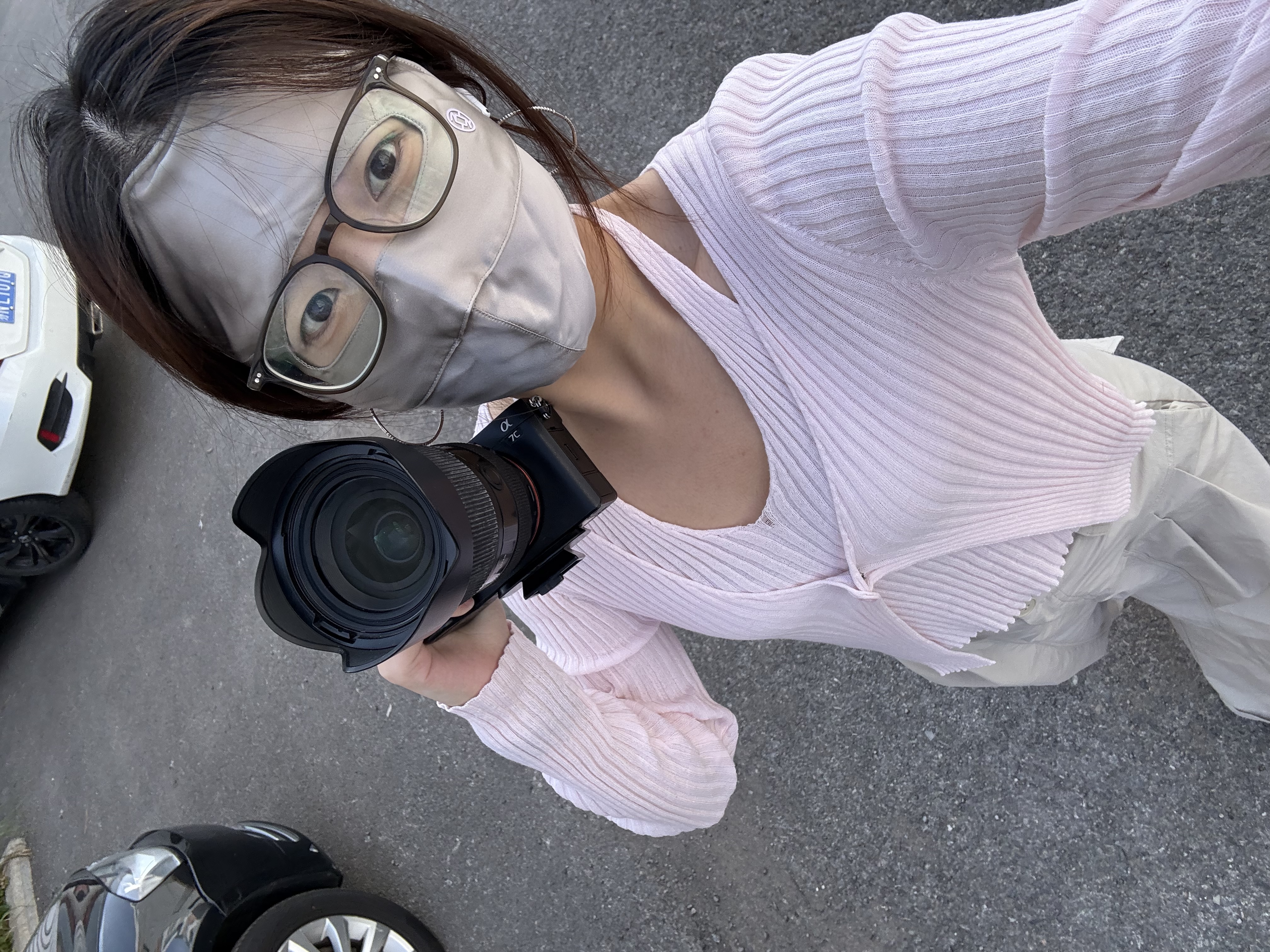 夏秦100%真丝防晒面罩全脸口罩桑蚕丝透气脸基尼防紫外线口罩女春夏 【深空灰】真丝19姆米防晒面罩 医美防护 实拍图