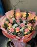 馨仪鲜花速递玫瑰向日葵康乃馨花束送女友老婆生日礼物同城配送 11朵粉玫瑰混搭花束 实拍图