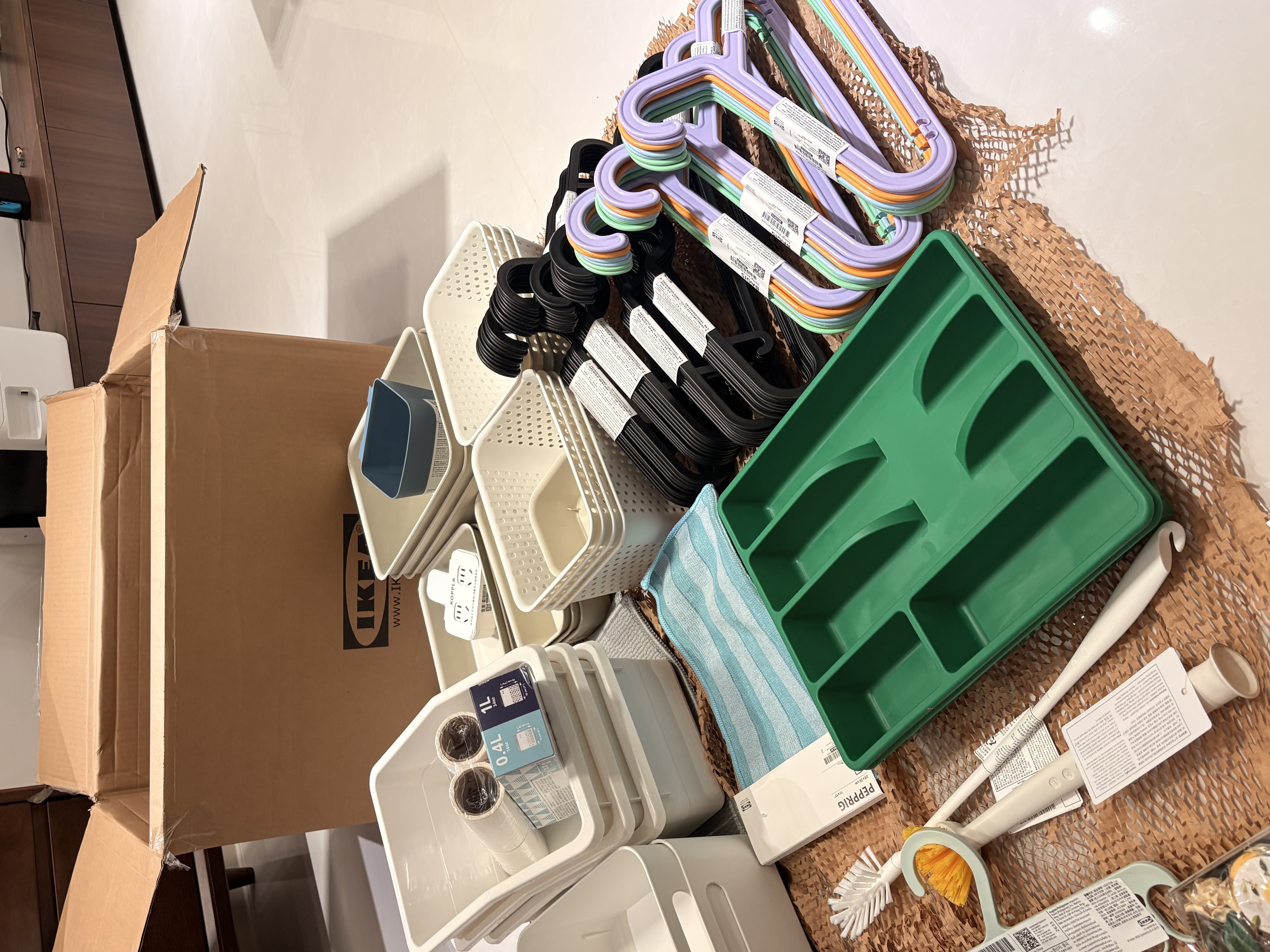 宜家（IKEA）ISTAD艾斯塔密封袋食品袋平口密实保鲜自封袋防漏收纳袋 共60件（小+中）蓝色1盒装 实拍图