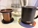 膳魔师（THERMOS）保温杯400ml带茶滤男女泡茶咖啡杯伴手礼生日礼物TEMC-BK 实拍图