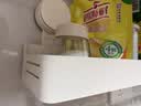 一卫（yweel）白色厨房置物架免打孔壁挂刀架调味料家用多功能砧板墙上收纳架子 实拍图