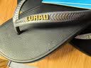 LURAD 人字拖女士平跟防滑夏季夹脚沙滩外穿EVA拖鞋 黑色 35-36 实拍图
