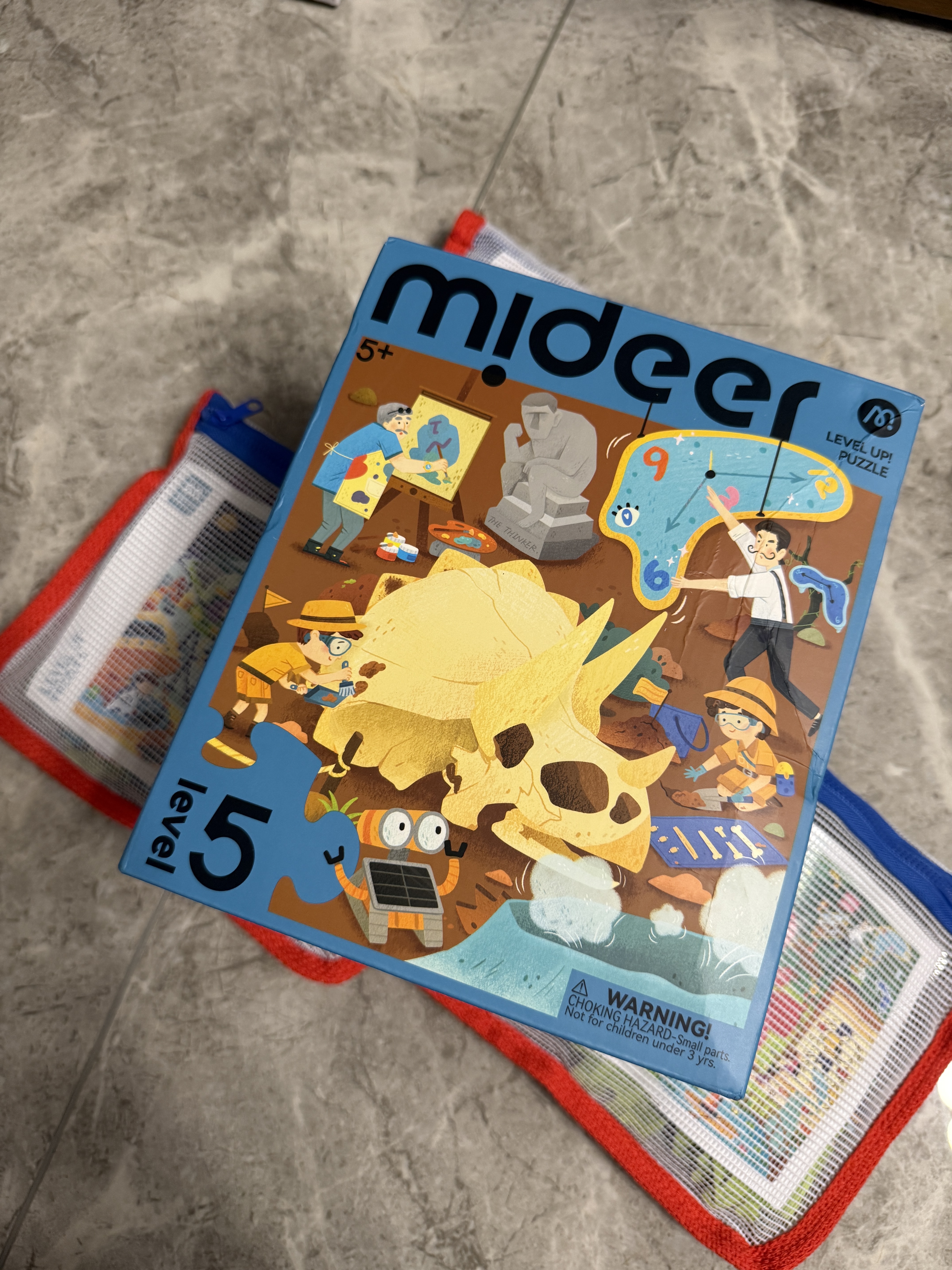 弥鹿（MiDeer）进阶拼图宝宝幼儿早教纸质大块5阶-奇妙展览馆(收纳袋款)儿童礼物 实拍图