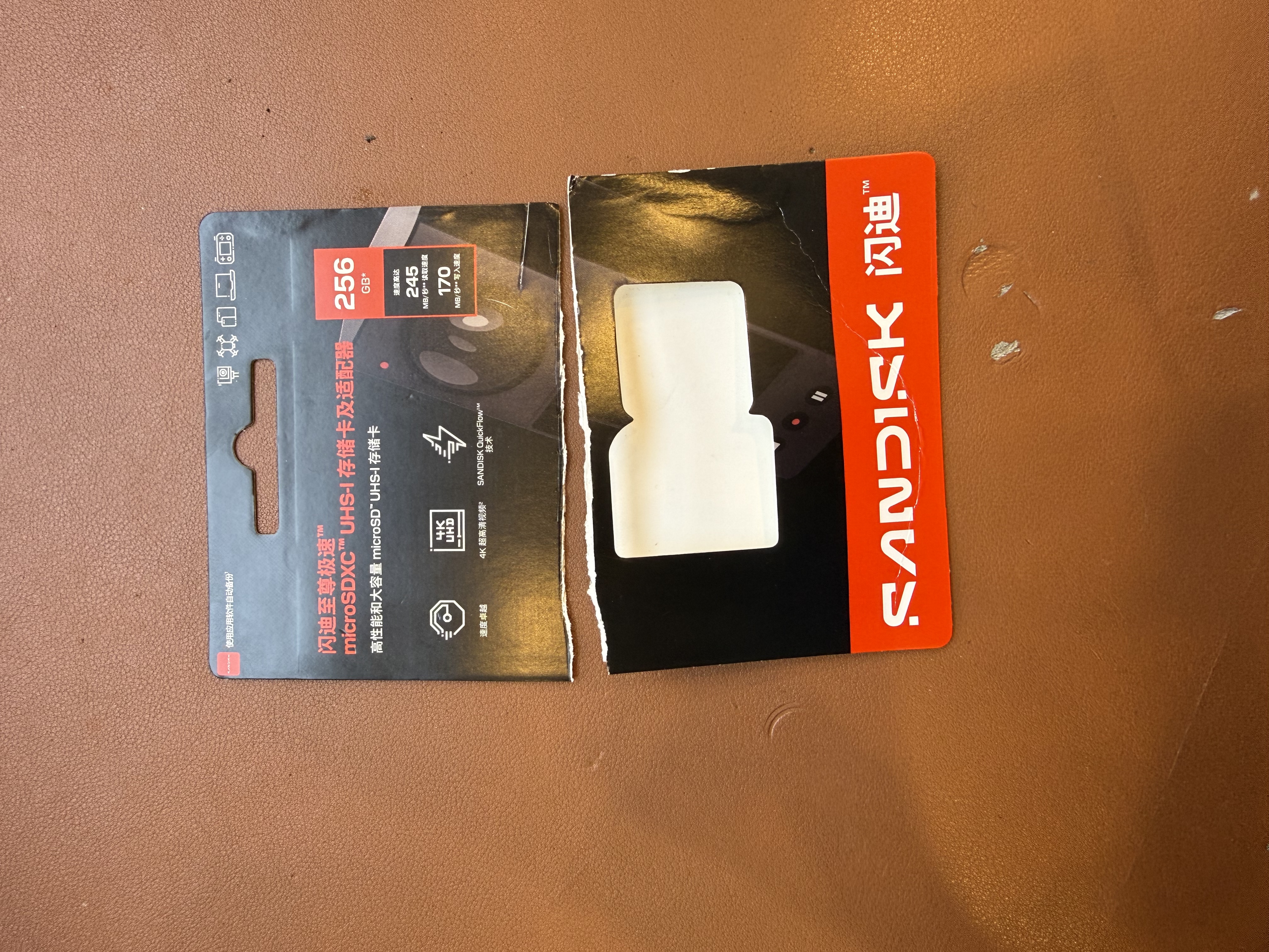 Sandisk闪迪256GB TF(MicroSD)内存卡4K极速金卡A2 V30 U3兼容大疆Pocket3/4P/Action 6运动相机/无人机存储卡 实拍图