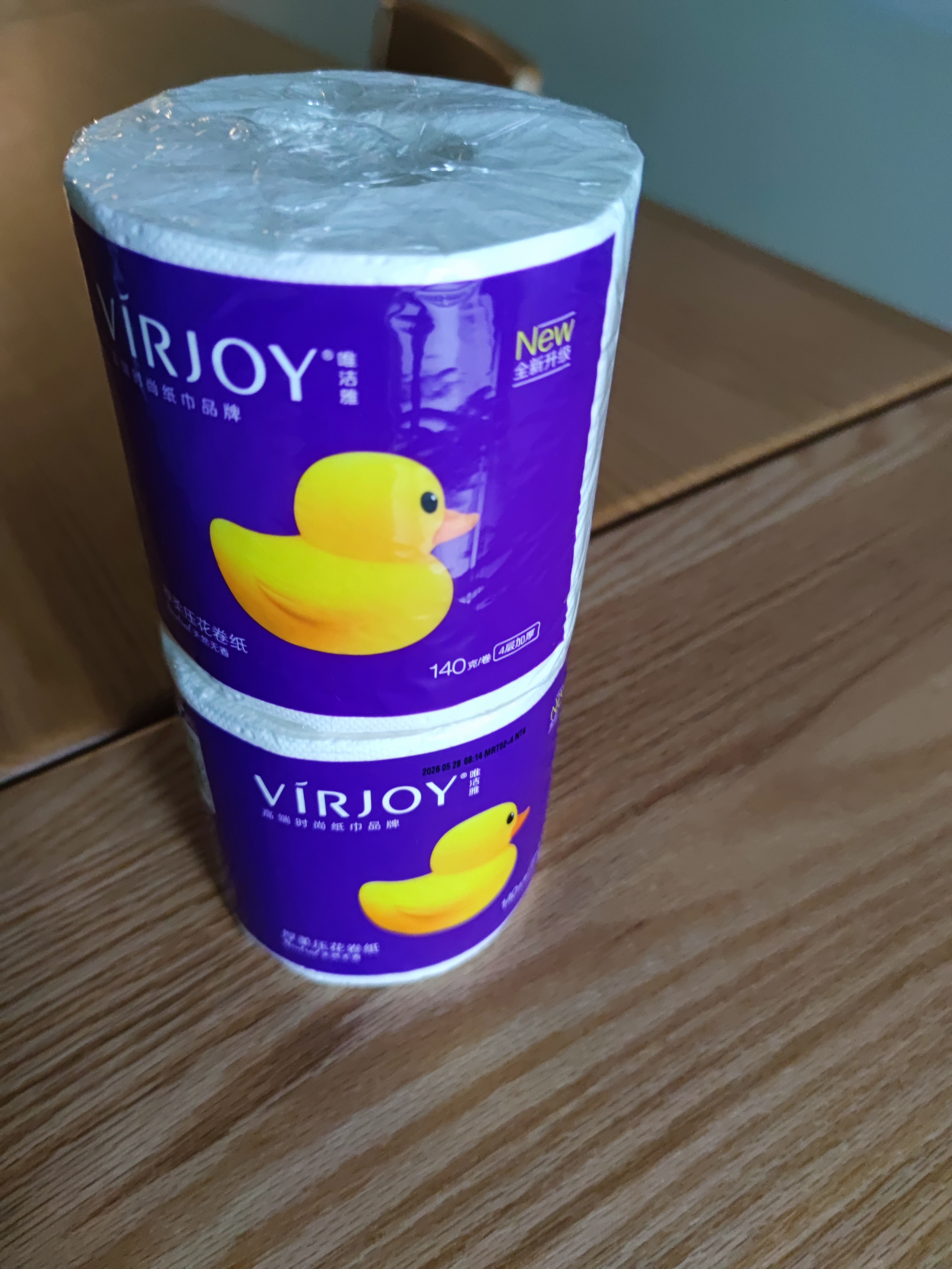 唯洁雅【淑元推荐】卷纸 140克4层*27卷 压花厕纸手纸卫生纸 卷筒纸 实拍图
