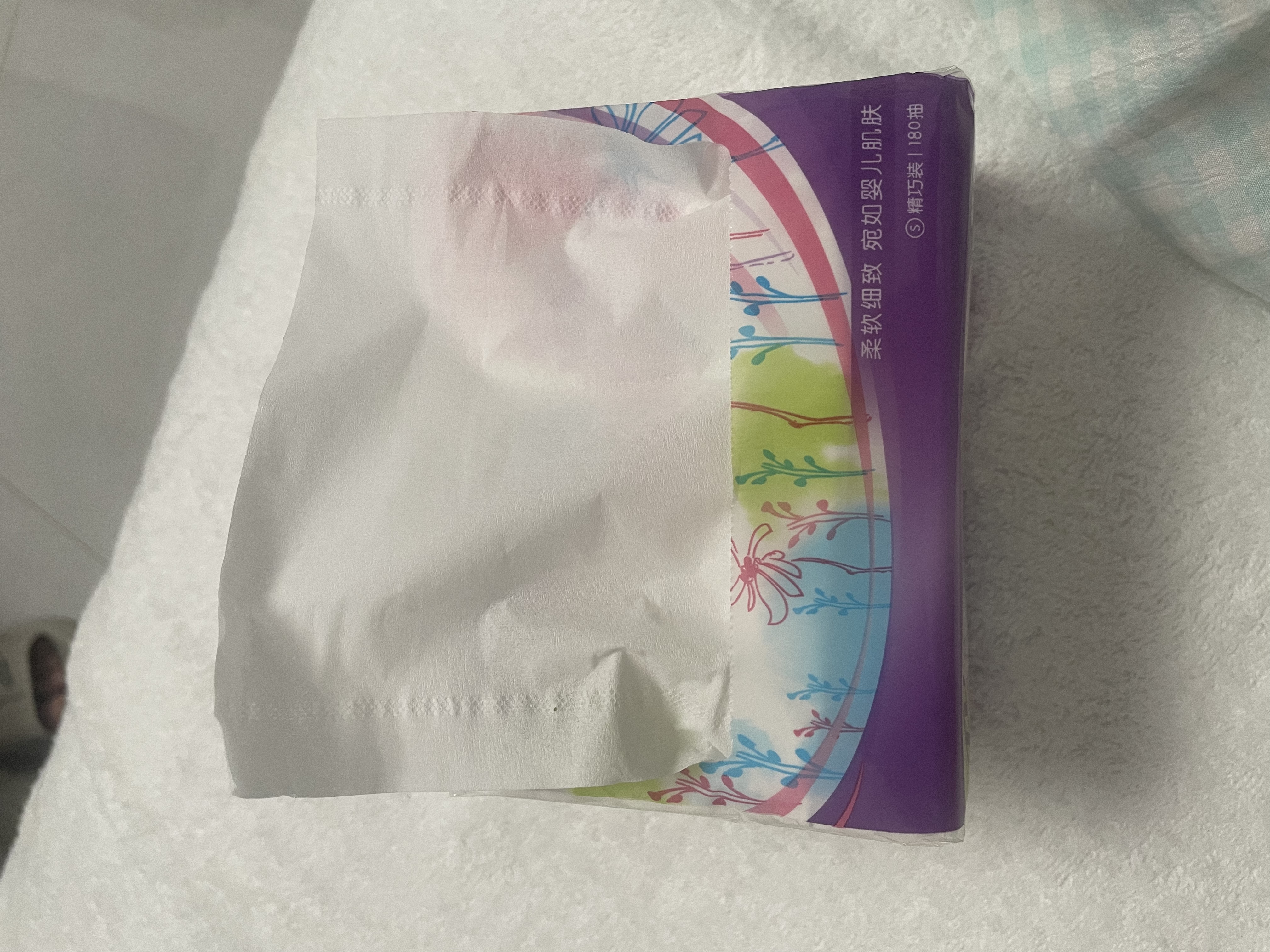 五月花（May Flower）抽纸 2层180抽*24包S码软抽 柔软亲肤面巾纸 整箱装 实拍图