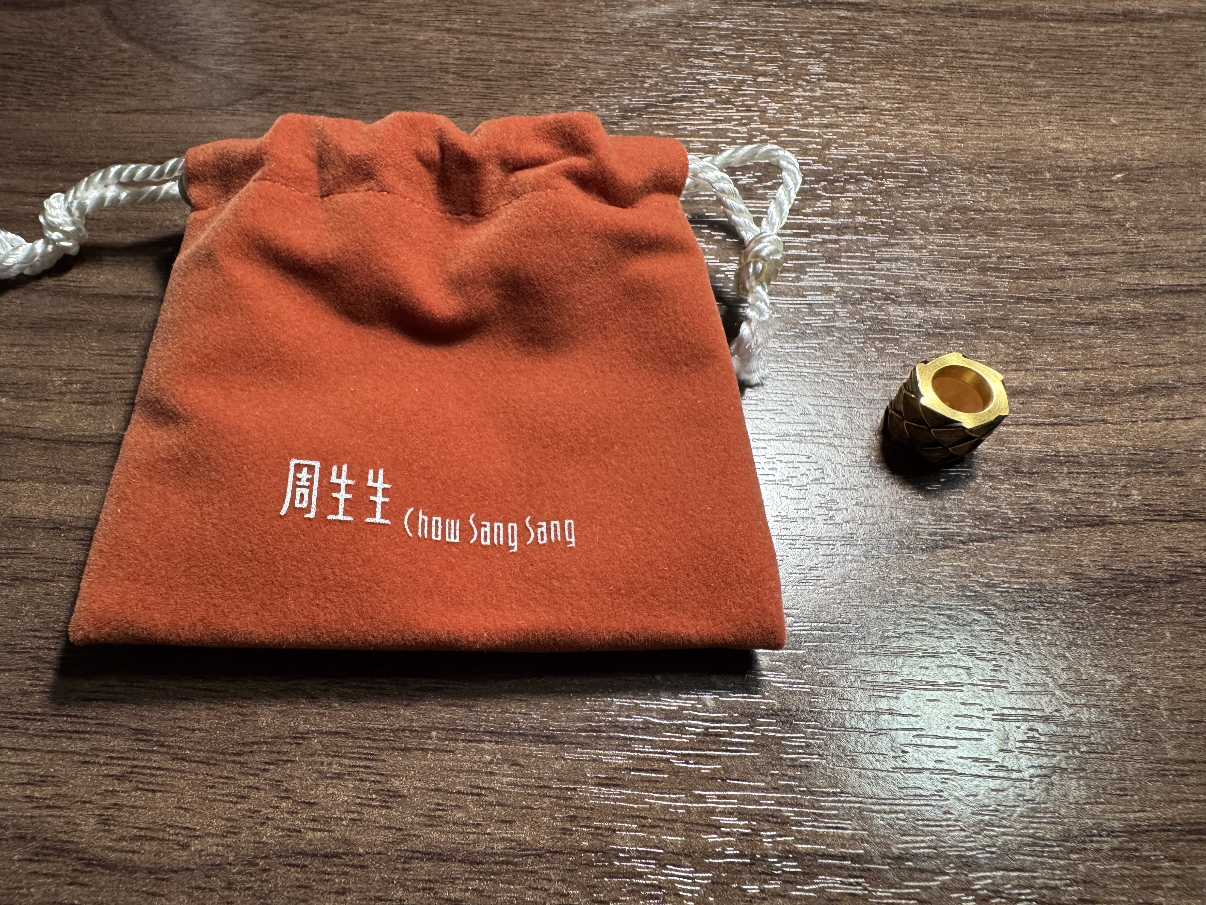周生生黄金转运珠王安宇同款 酷黑足金串珠XL龙鳞不含绳94750C定价 实拍图