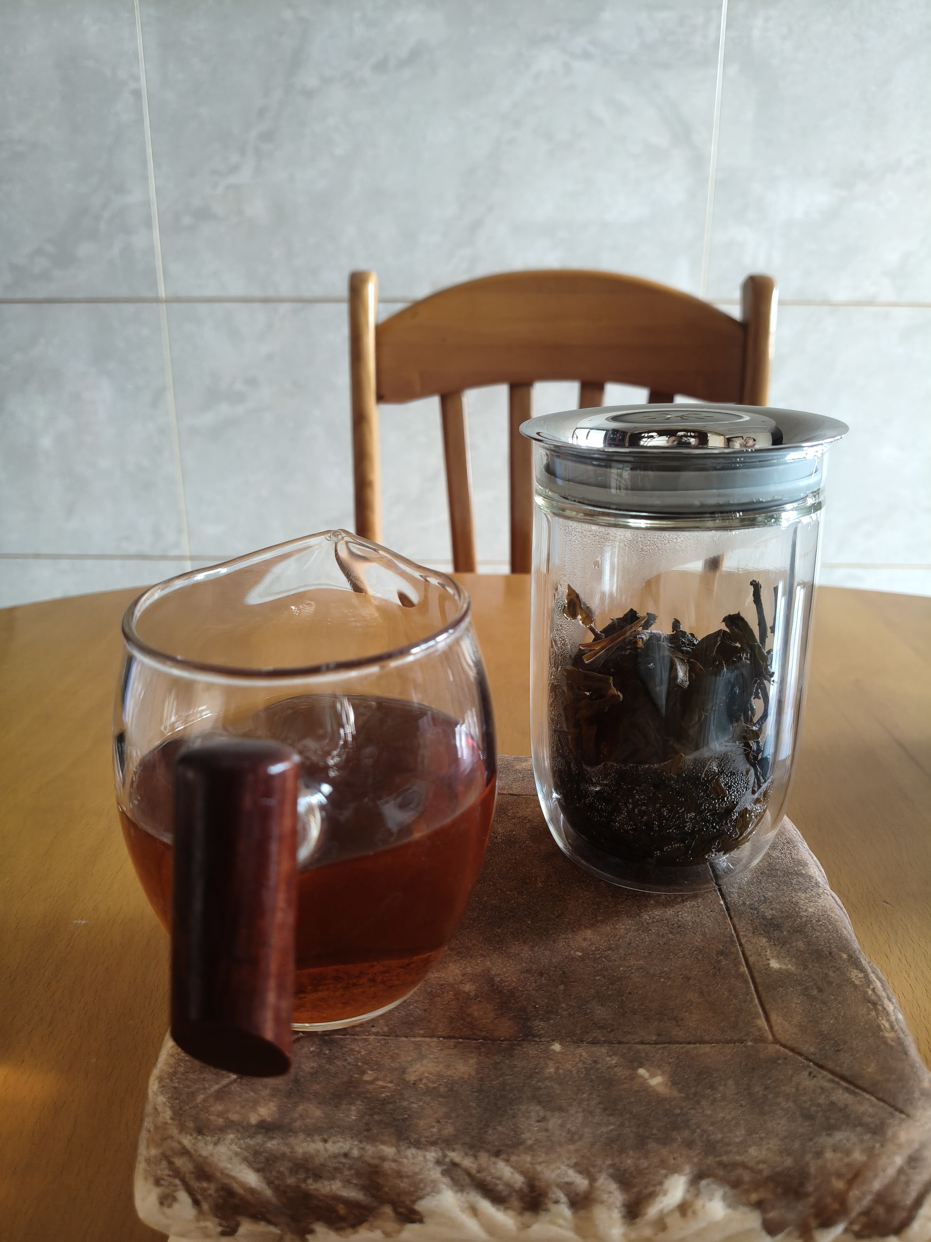 原初格物来福合一壶茶具泡茶壶茶水分离壶泡茶器茶壶高硼硅玻璃壶泡茶家用 260ML泡茶壶-来福茶漏 实拍图