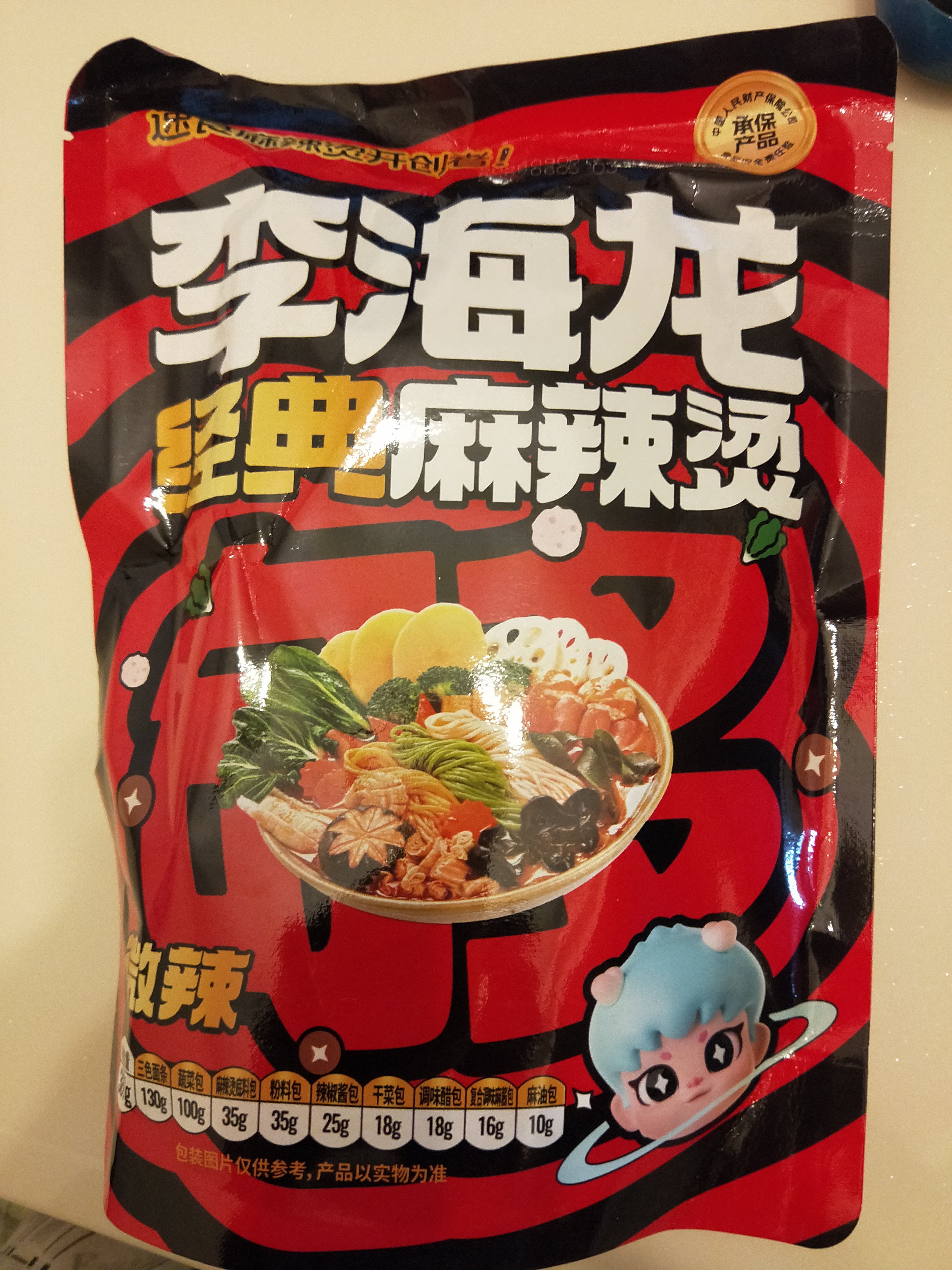 李海龙麻辣烫东北黏糊老式麻辣烫速食夜宵待煮方便食品网红款387g*3 实拍图