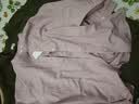 优衣库麻混纺立领衬衫/七分袖女装/通勤衬衣483873 73 青紫色 2XL 实拍图