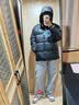 骆驼火山羽绒服男冬新款加厚连帽保暖面包服女城市轻户外 黑色 男女同款,7674B XL 实拍图